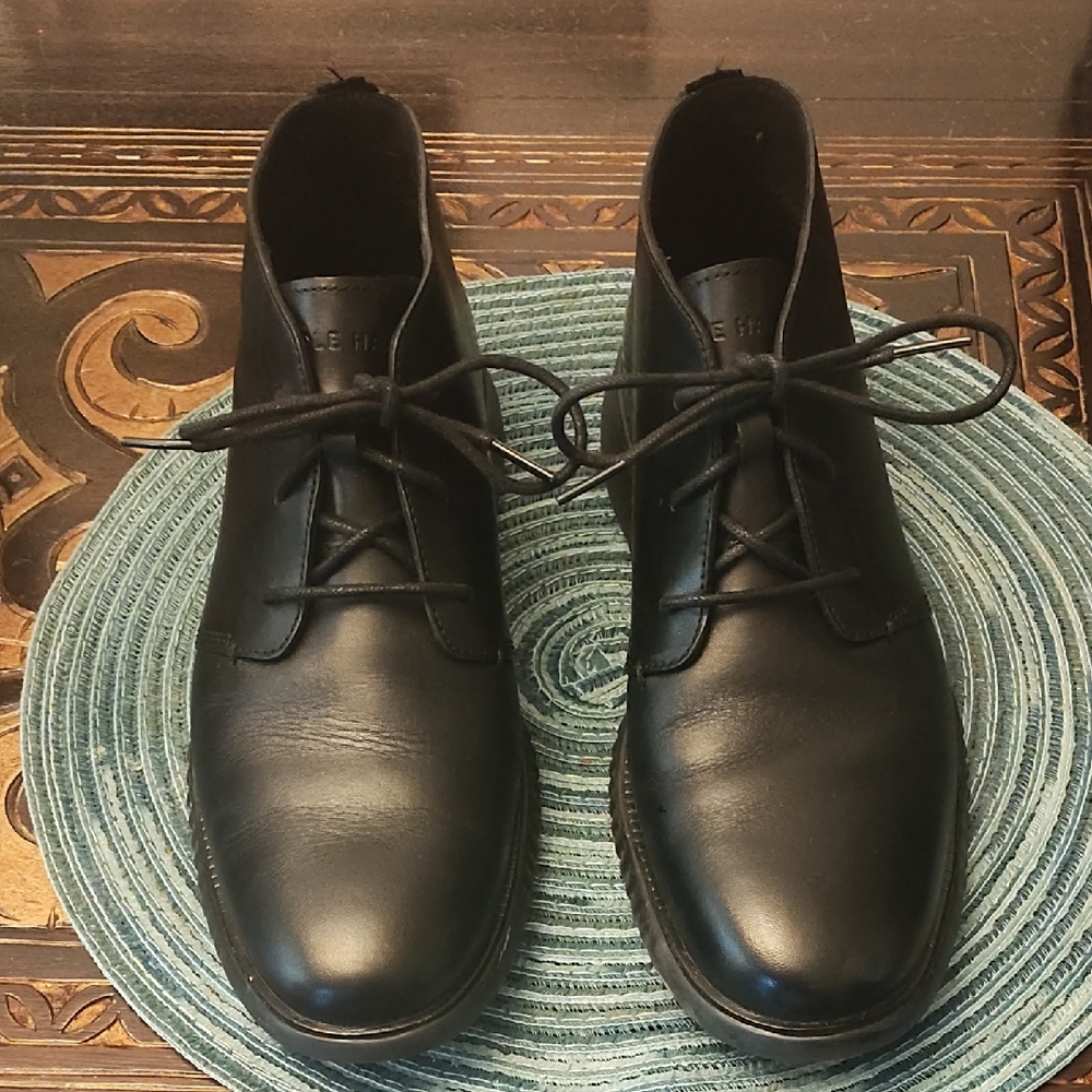 Black Leather Men's Shoes
